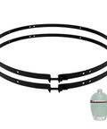One Piece Hinge Band Replacement For Large Green Egg Grill Fits Large Big Egg Contour Durable Assembly, carbon steel rings