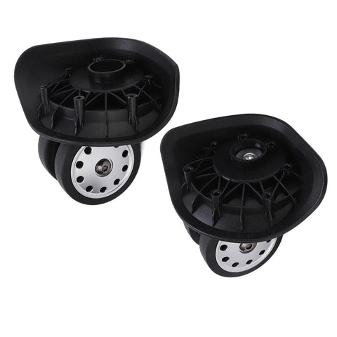 One Pair Large Size Luggage Wheel Casters For Suitcases And Travel Bags Replacement, Porous Quiet Rollers With PP And PET Material