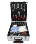 Beefed-Up All In One Large Capacity Repair Toolkit For Home Auto Garden And Handyman, inside view with tools organized in case