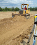 LR30W Laser Display Receiver With 360 Degree Reception, Plumb Indicator, Rugged Waterproof Construction on a construction site
