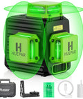 Laser Level 360 Self Leveling With Rechargeable Battery 3x360 Degree Green Laser for Construction and Picture Hanging Kit