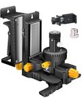 Laser Level Accessory Kit With 360 Degree Magnetic Rotating Base Tilt And Adjustable Positioning Upgraded Stability Bracket Five Eighth Inch Threaded Interface And Flexible Clamp For Precision Alignment In Construction FenorGan shown assembled with components.