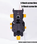 Top view of Laser Level Accessory Kit With 360 Degree Magnetic Rotating Base Tilt And Adjustable Positioning Upgraded Stability Bracket Five Eighth Inch Threaded Interface And Flexible Clamp For Precision Alignment In Construction FenorGan showing screw threads.