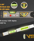 Versatile 2-in-1 laser level blends a 12 inch spirit level with a bright red laser, magnetic base, doubles as a heavy-duty tool