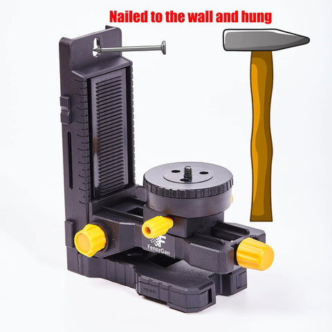 Laser Level Accessory Kit with 360 Degree Magnetic Rotating Base Tilt and Adjustable Positioning Upgraded Stability Bracket