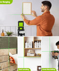 Laser Level With Tripod 100 Feet Green Cross Line Self Leveling 360 Degree Rotating Beam Vertical And Horizontal Projection