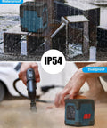 360 Degree Cross Line Laser With Self Leveling in outdoor waterproof and dustproof demonstration