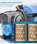 4 In 1 Laser Rotary Chuck Roller With Risers 180 Degree Adjustable Engraving, speed display and engraved patterns