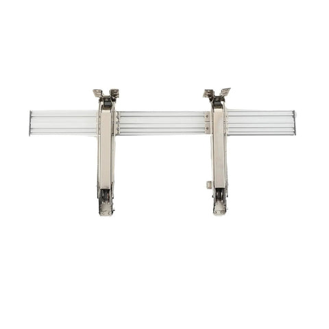 Heavy Duty Lateral Opening Door Hinge Set for cabinets and gates with rust-resistant finish and durable construction, top view.