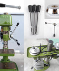Revolving Handles Grip For Lathe And Trailer Jack M10 Threaded Handle Crank Handwheels With Nuts 2 Pack non-slip ergonomic design