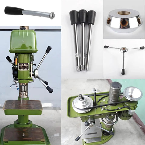 Revolving Handles Grip For Lathe And Trailer Jack M10 Threaded Handle Crank Handwheels With Nuts 2 Pack non-slip ergonomic design