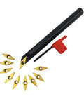 Five Eighth Inch Lathe Tool Holder With Ten VCMT Carbide Inserts For Metal Turning Boring Bar SVJCR1616H16 S16Q SVXCR16