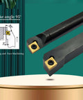 Indexable Lathe Tool Holder Set For Turning Milling And Boring, 14 Piece Set With 3/8 Inch Shank 10mm