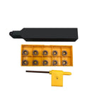 10 Pack RPMW1003 Indexable Carbide Milling Inserts And Three Quarter Inch SRDPN2020K10 Lathe Tool Holder Set With T15 Wrench