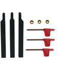 Pro Grade Heavy Duty Lathe Tool Holder Set For Turning And Profiling By ASZLBYM, Three Eighths Inch Shank, includes carbide inserts and screws