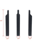 Three 3/8 inch shank holders from Pro Grade Heavy Duty Lathe Tool Holder Set For Turning And Profiling By ASZLBYM, black alloy steel.