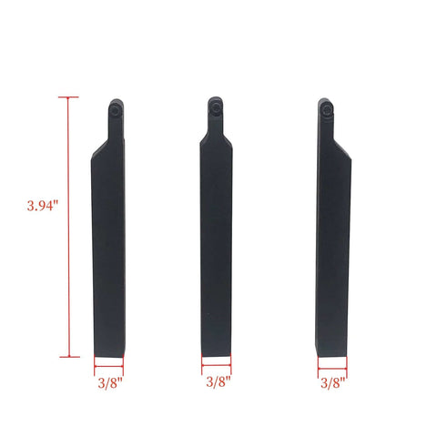 Three 3/8 inch shank holders from Pro Grade Heavy Duty Lathe Tool Holder Set For Turning And Profiling By ASZLBYM, black alloy steel.
