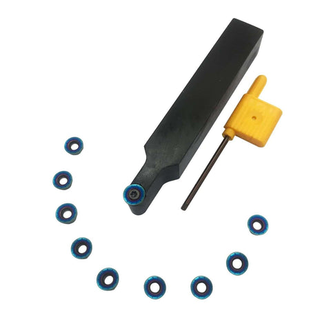 Five Eighths Inch Lathe Turning Holder With RPMT08T2 Carbide Round Inserts For Hardened Steel with 40Cr Forged Shank 100mm