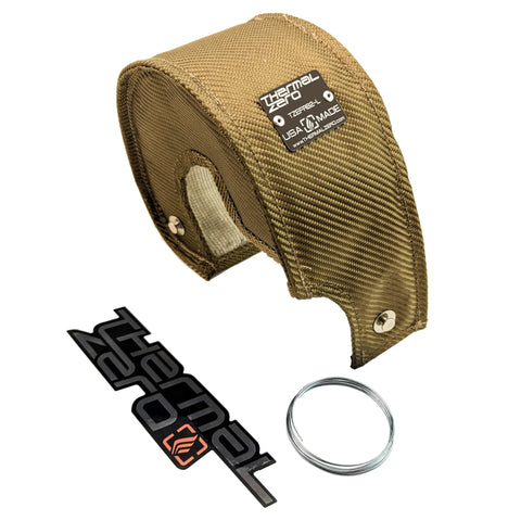 Lava Exterior Turbo Blanket Heat Shield Cover For Borg Warner EFR B2 Internally Wastegated Turbos shown with accessories