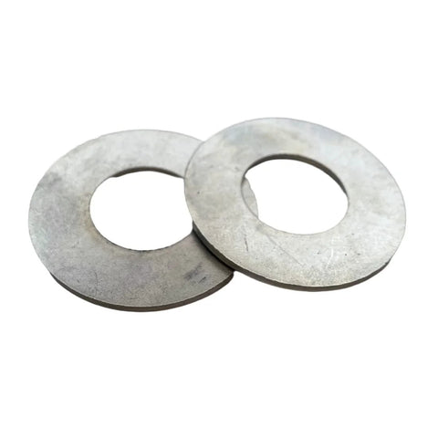 Front Wheel Bearing Kit For Lawn Mower Fits LA Series Includes Four Bearings Six Gaskets Two Rubber Sleeves Two Clips Fits One Three Eighth Inch Rim And Three Quarter Inch Axle Durable Heavy Duty Easy Install showing two metal gaskets