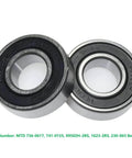 Two Pack 99502H 2RS Lawn Mower Spindle Bearings For Go Kart And Mini Bikes Replaces MTD Cushman 812899 Troy Bilt 1185169 Yazoo