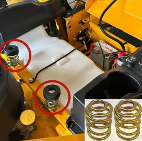 Replacement Compression Seat Springs Set Of 2 For Lawn Tractors And Garden Tractors Part 283516 installed on tractor