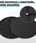 2 Pack 16 Inch Lazy Susan Turntables with 360 Degree Rotation featuring mesh structure and steel ball bearings for smooth spin