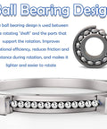 Close-up of ball bearing components in the 12 Inch Heavy Duty Lazy Susan Aluminum Alloy Turntable Bearing with Smooth 360 Degree Rotation.