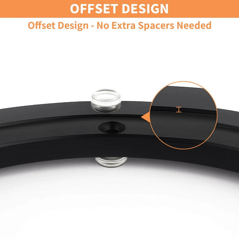 Close-up of 16 Inch Lazy Susan Hardware Heavy Duty Metal Rotating Turntable Bearing Ring Black Base Offset Design