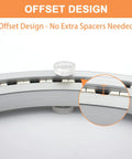 Close-up of a heavy duty 24 inch lazy Susan bearing with offset design and silent smooth rotation for DIY projects shown in use.