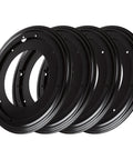 12 Inch Lazy Susan Bearing Set Four Pack Rotating Turntable Plate 5/16 Inch Thick Galvanized Steel Construction Supports Up To 1000 Pounds