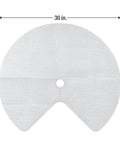 Premium Circular Lazy Susan Shelf Liner Kit For Kitchen Cabinets And Pantry Shelves, Non Slip White Surface, 30 Inch Diameter