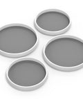 Four Pack Lazy Susan Spice Organizer Rotating Tray Set For Kitchen Pantry Refrigerator Cabinets, two 10-inch, two 12-inch trays