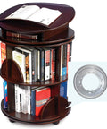 2 Pack 9 Inch Heavy Duty Lazy Susan Turntable Bearings, 5/16 Thick Galvanized Steel Swivel Plates on rotating bookcase