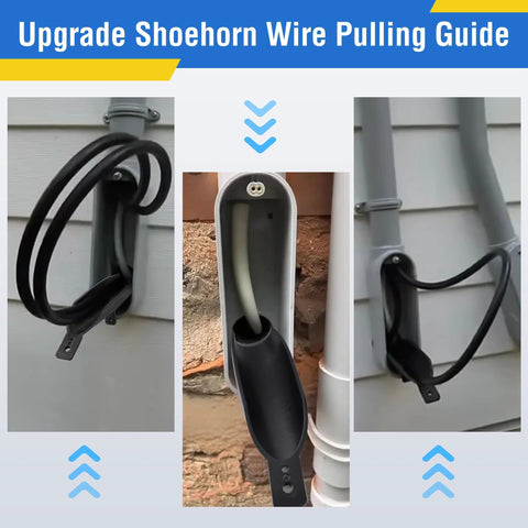 LB Wire Guide for 2 Inch Fittings shown installed, highlighting conduit protection and easy wire pulling in PVC and metal conduit bodies.