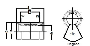 LBD50OP NB 50mm Slide Bush Ball Linear Motion - VXB Ball Bearings