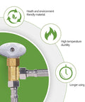 Lead Free Brass Three Eighth Inch Angle Stop Add A Tee Compression Tee Valve With Three Eighth Inch Inlet And Outlet Connections Two Pack