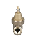 Front view of Lead Free Three Quarter Inch Water Pressure Reducing Valve and Backflow Preventer with NPT Thread Union X NPT Female.