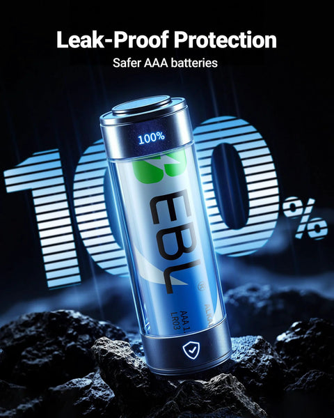 AAA Alkaline Batteries 1.5V Long Lasting Power For Devices Non Rechargeable with leak-proof feature and high charge display