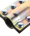 Close-up of Leak Proof Pipe Clamp Kit For Quick Fixes And Emergency Leak Repair Kit, DN20-110 Size, metal with bolts