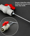 DIY Pipe Leak Repair Kit for Copper and PVC Pipes with stainless steel water stop needle and valve, emergency plumbing fix.