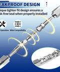Half Inch Hydraulic Hose Field Repair Kit Set, Reusable Heavy Duty Galvanized Carbon Steel Fittings, 2 Pieces, Exploded View