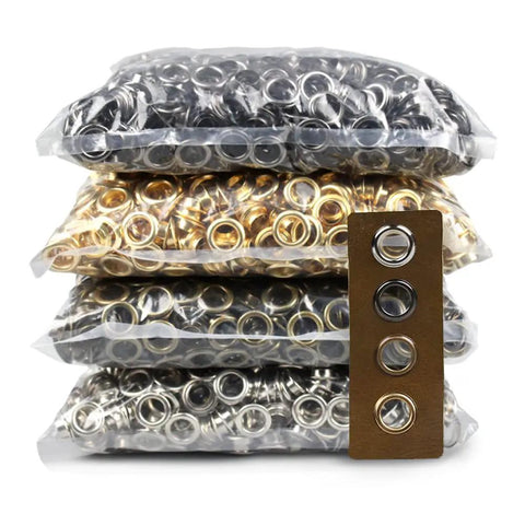 Grommet Kit For Leather And DIY Projects Bulk 800 Sets Of 3mm Eyelets In Four Colors Includes Punch Base And Install Tool