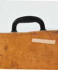 Leather Replacement Handles For Bags And Luggage 6.49 Inch Pull Handles on a suitcase, durable synthetic leather grip.