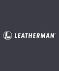 Leatherman logo on dark background