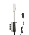 3 Color LED Andon Tower Light with Buzzer and ABB Selector Switch, Red Yellow Green, On Off, 6 Ft Mean Well Power Adapter