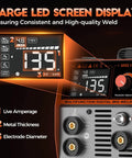 135A Flux Core MIG Welder 110V Gasless Portable 3 In 1 Welding Machine For Flux Core MIG Lift TIG And Stick with LED display