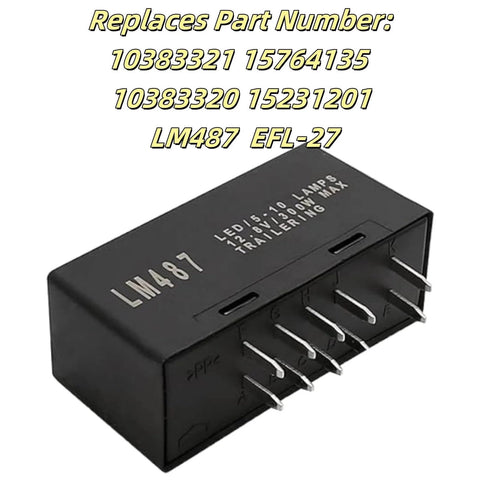 LED Flasher Turn Signal Relay For GM Trucks And SUVs Replaces LM487 10383321 15231201 15764135 10383320 EFL27 10 Pin