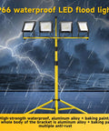 Ultra Bright Plug In LED Work Light With Stand 28,000 Lumen 110V Outdoor Flood Light With 4 Adjustable Heads Foldable Tripod