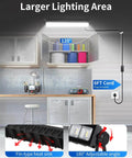 IP66 Waterproof 45W LED Shop Light With 5400 Lumens At 6000K Daylight White 6 Foot Power Cord And Built In Switch Plug In Work Light installed